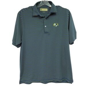 Donald‎ Ross/Pinnale Park  Mens Large Blue/Yellow Striped Polo Shirt (X14) NW/OT